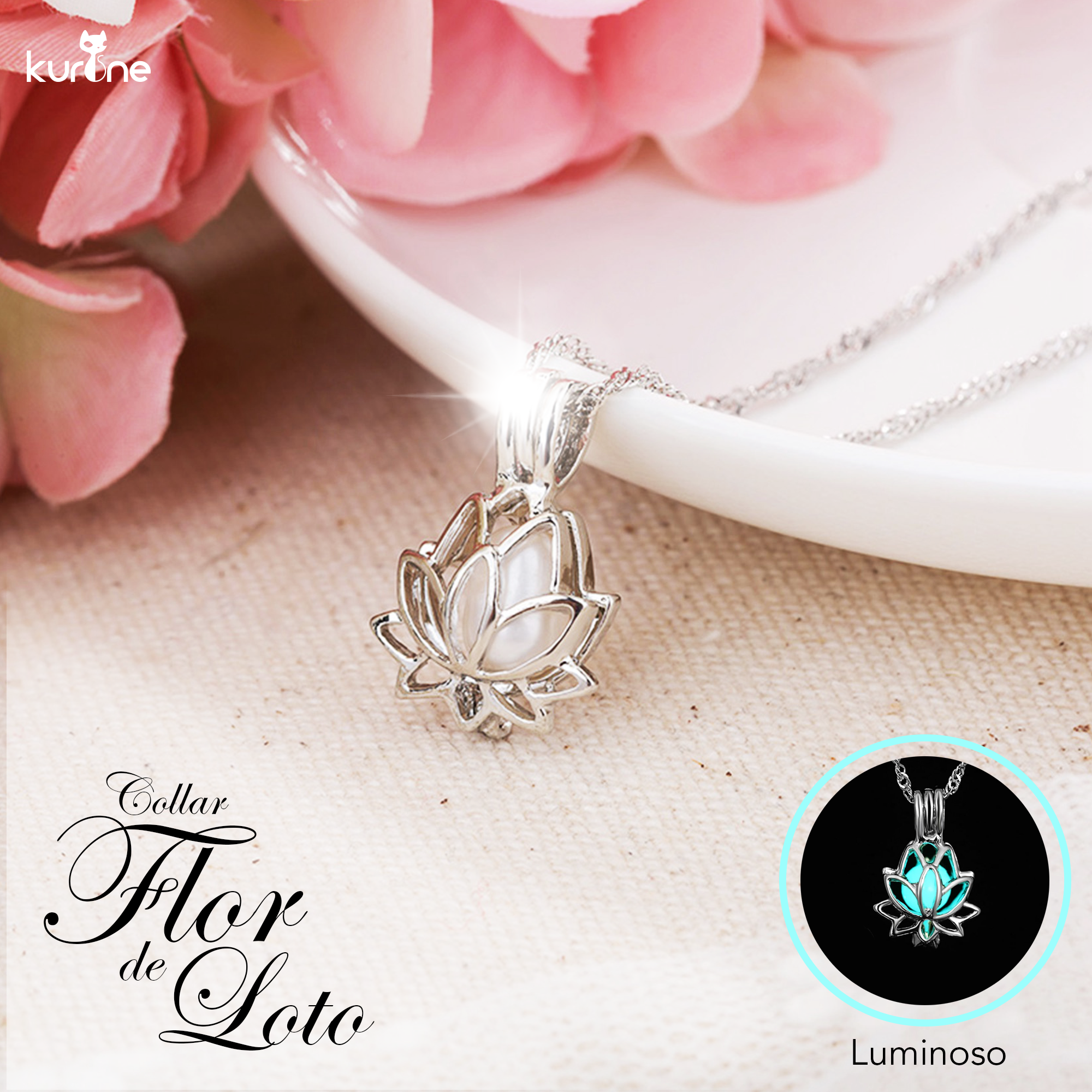 (195) Collar Flor de Loto